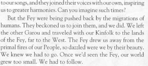 Excerpt from Tribebook: Fianna